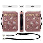 Personalized Unicorn "God Says I Am" Leather Bible Cover