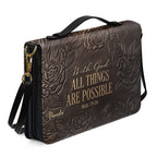 Personalized Bible Cover Case with Handle