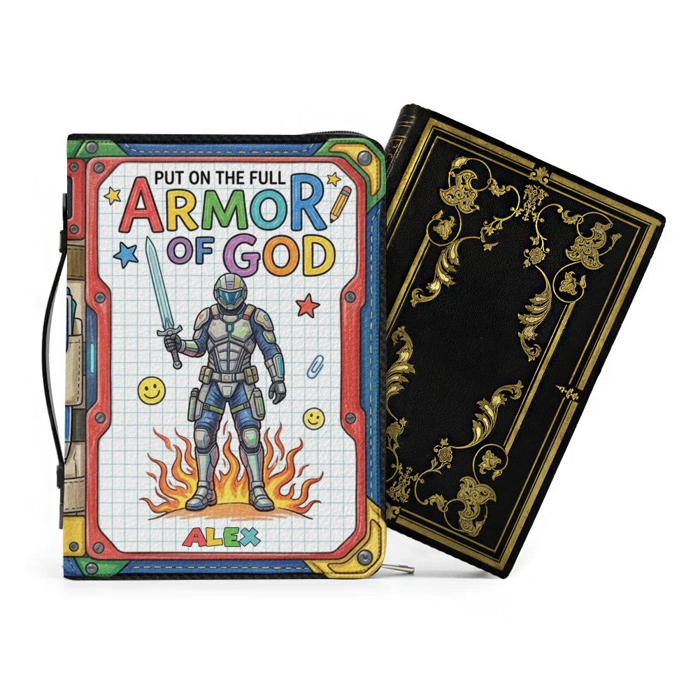 Personalized Armor of God Kids Bible Cover