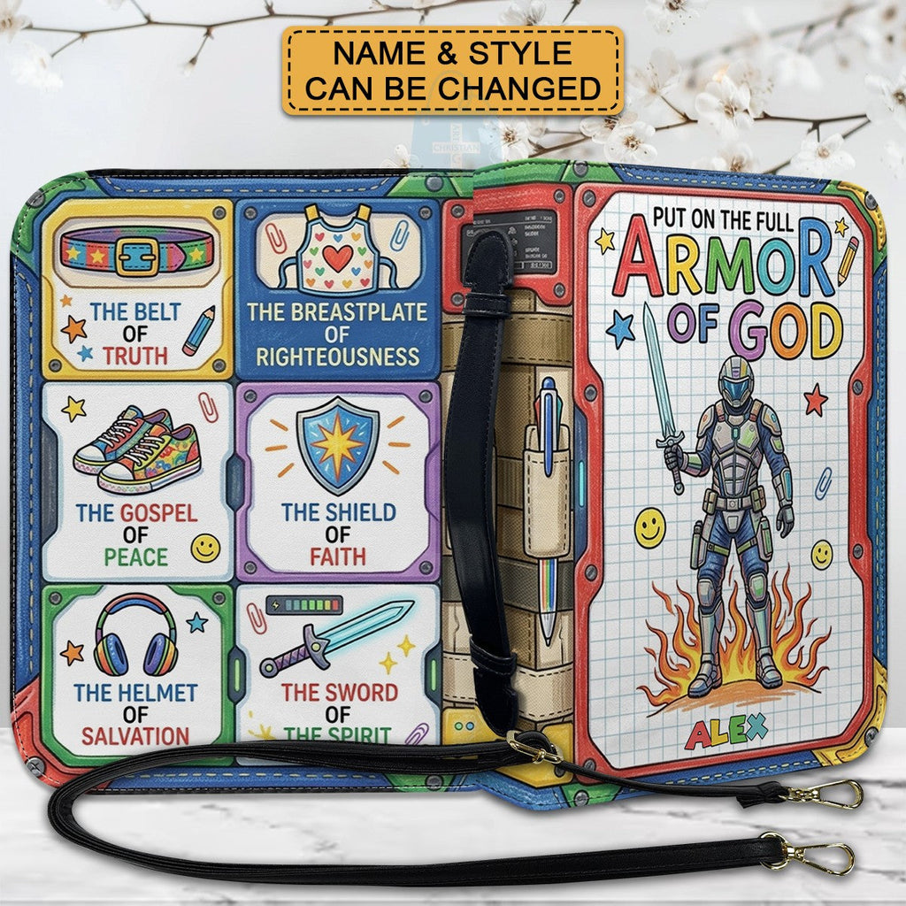 Personalized Armor of God Kids Bible Cover