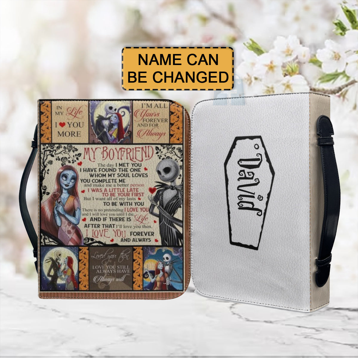To My Boyfriend Personalized Bible Cover