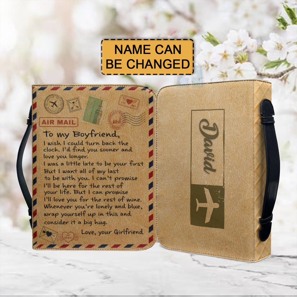 Personalized Bible Cover Gift for Boyfriend