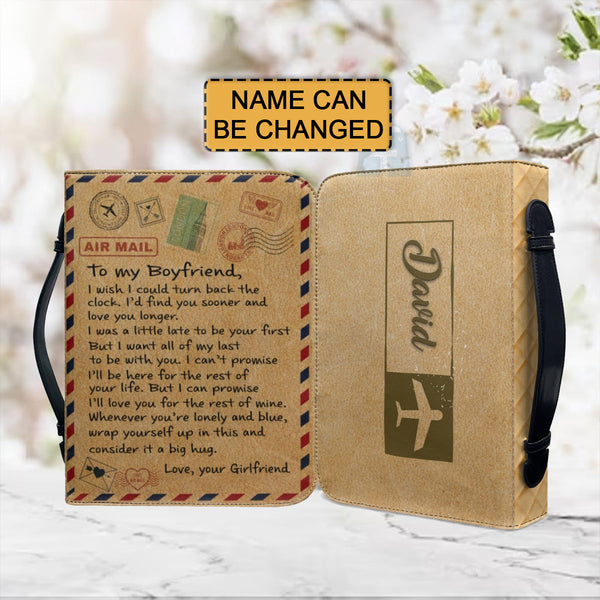 Personalized Bible Cover Gift for Boyfriend