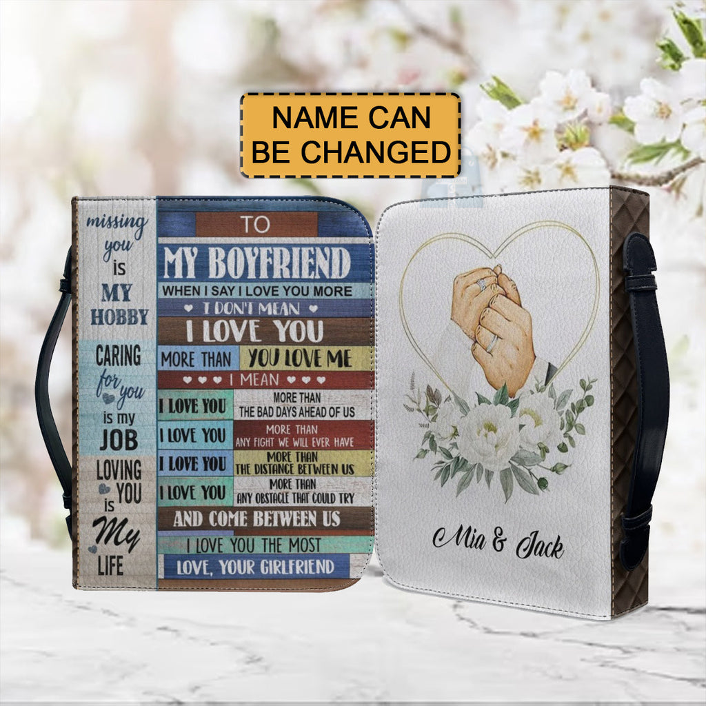 Personalized Bible Cover - Gift for Boyfriend