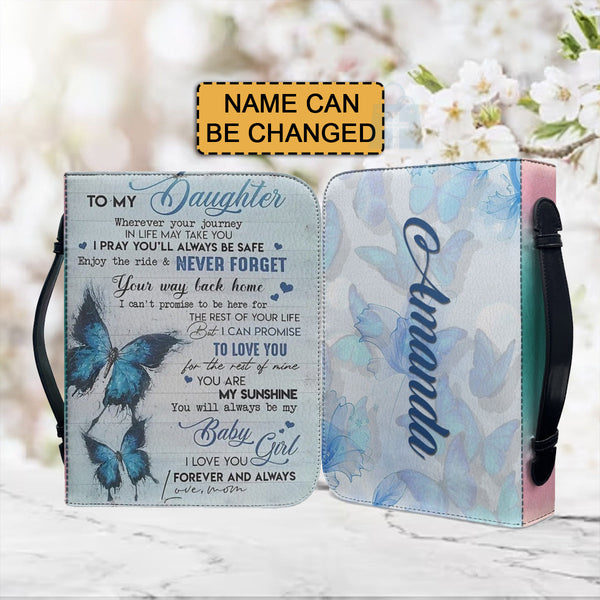 To My Daughter Personalized Bible Cover