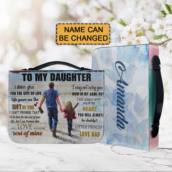To My Daughter From Dad Personalized Bible Cover