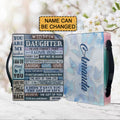 To My Daughter from Mom Personalized Bible Cover