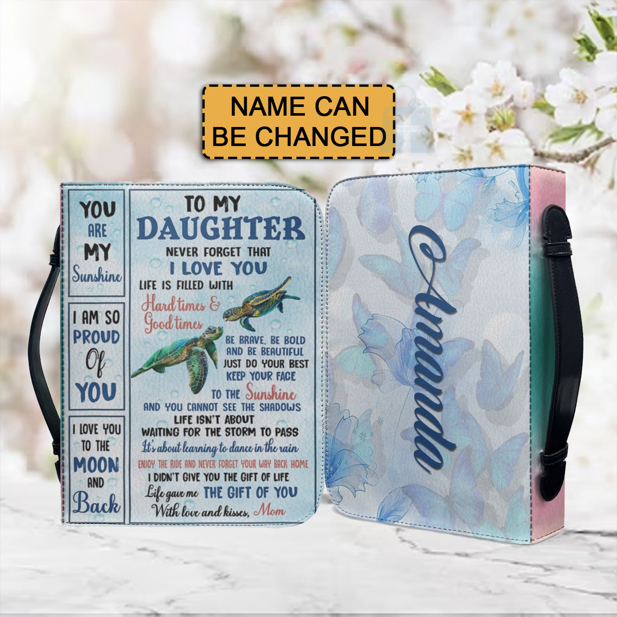 Personalized To My Daughter Bible Cover
