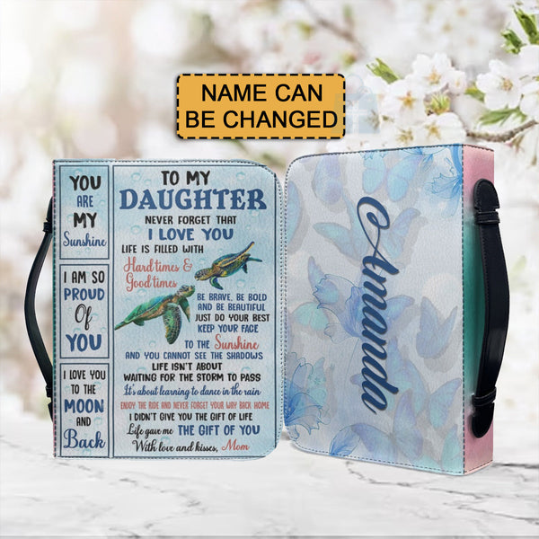Personalized To My Daughter Bible Cover