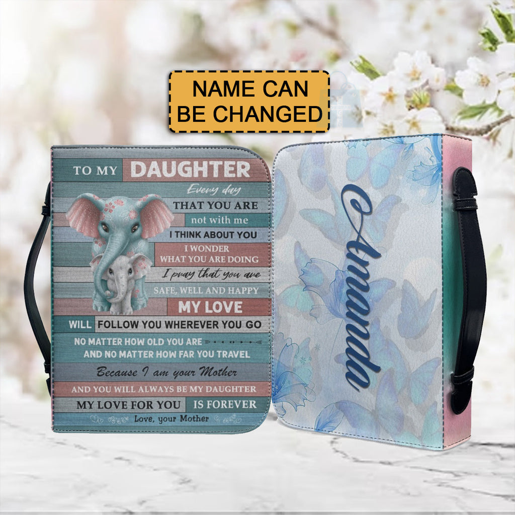 Personalized To My Daughter From Mom Bible Cover