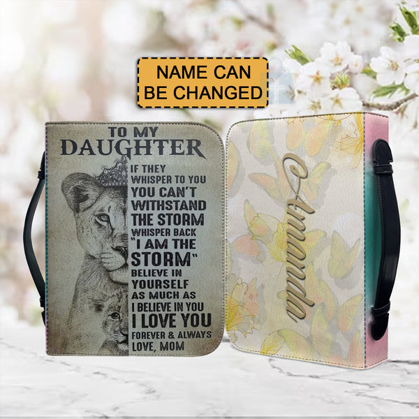 To My Daughter Personalized Bible Cover