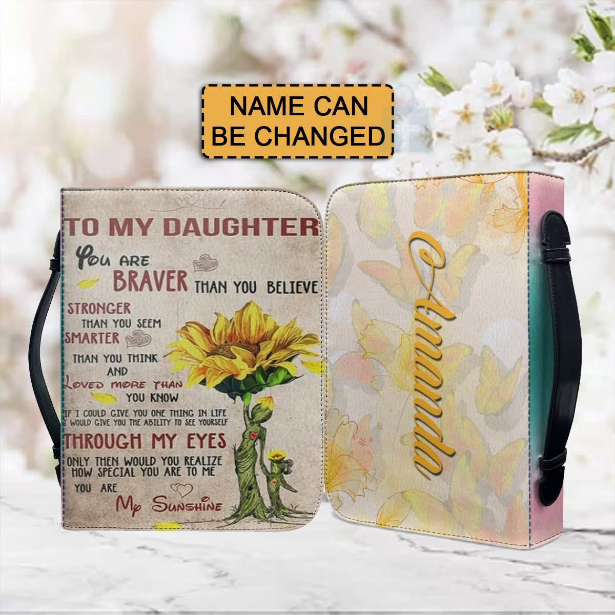 Personalized To My Daughter Bible Cover
