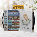 Personalized To My Girlfriend Bible Cover