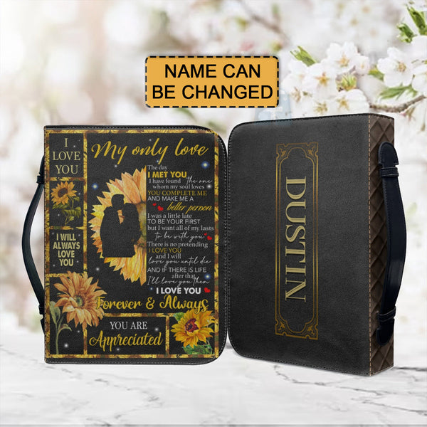 Personalized To My Girlfriend Bible Cover