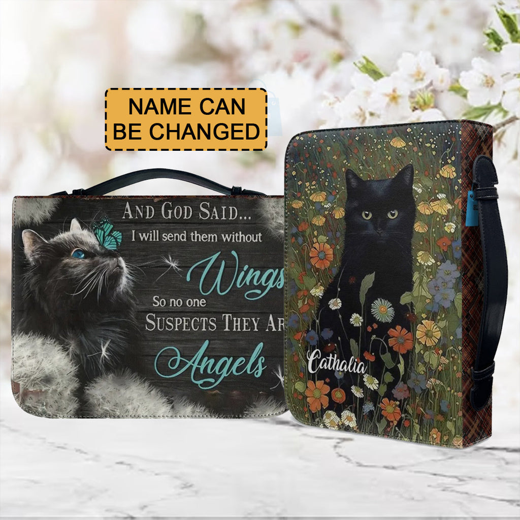 Personalized And God Said Cat Bible Cover