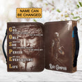 Personalized Christ Cross Bible Cover