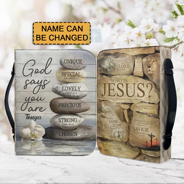 Personalized Lion Cross Bible Cover