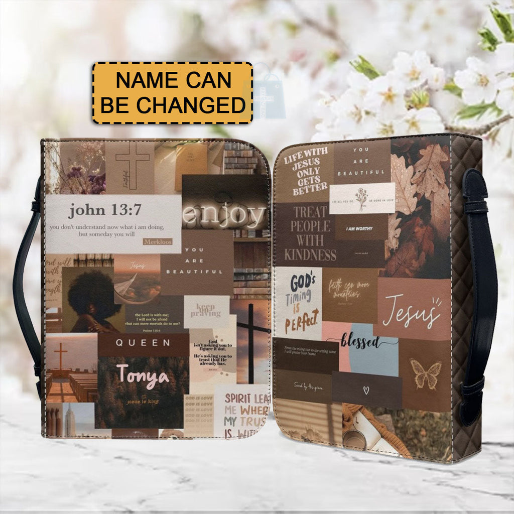 Personalized Floral Daily Bible Cover