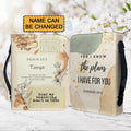 Personalized Floral Jeremiah 29:11 Bible Cover