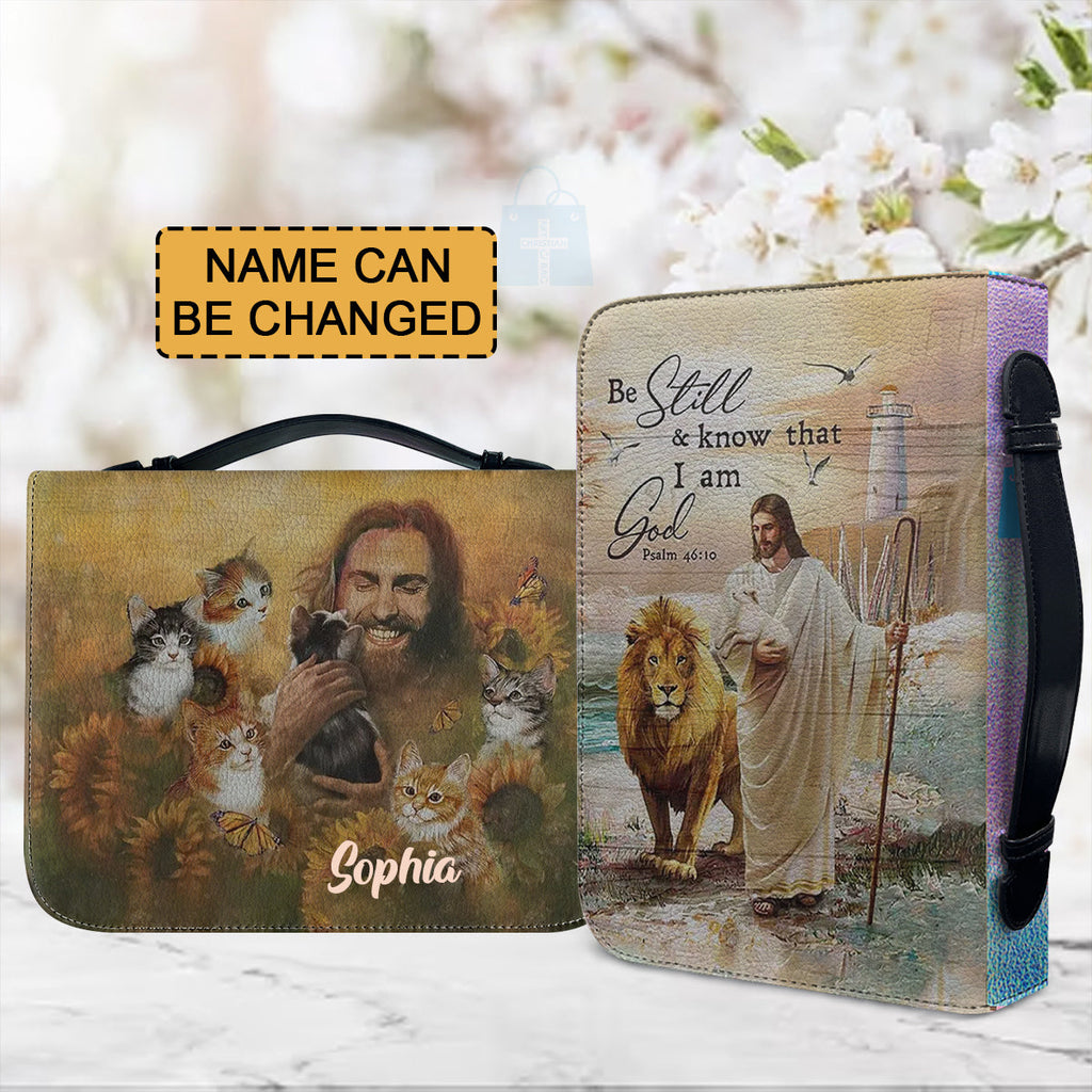Personalized Be Still And Know Bible Cover