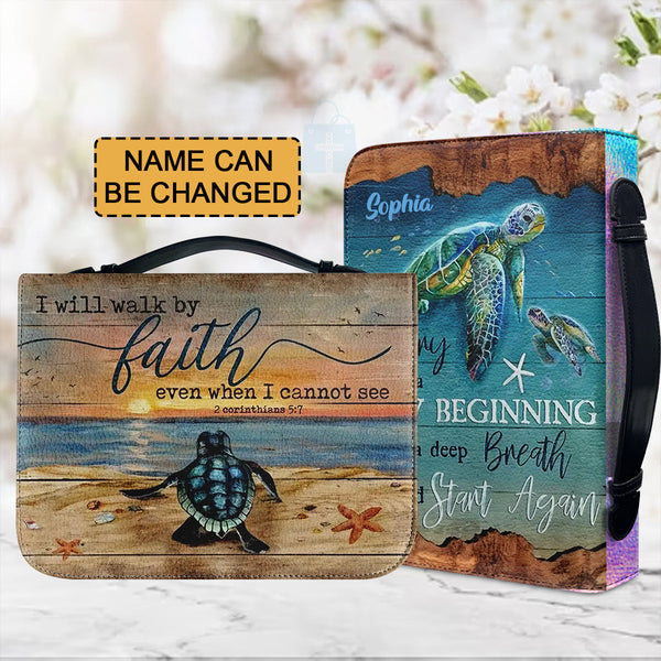 Coastal Reverie Sea Turtle Bible Cover