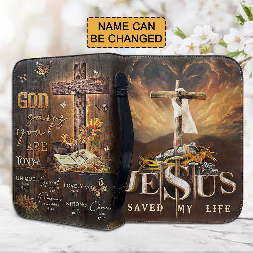 Personalized God Says You Are Bible Cover