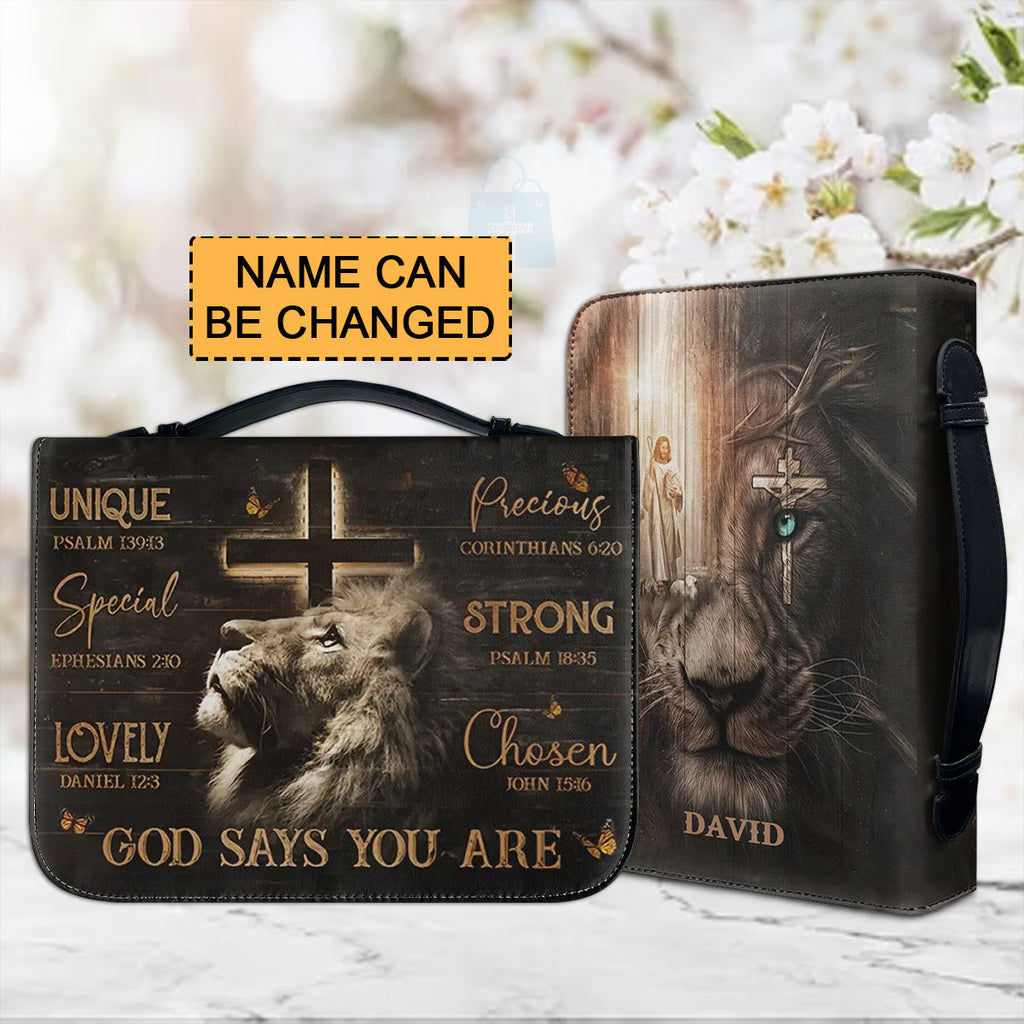 Personalized God Says You Are Bible Cover