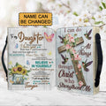 Personalized Sunflower Cross Bible Cover