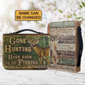 Personalized Gone Hunting Fishing Bible Cover