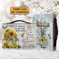 Personalized Sunflower Cross Bible Cover