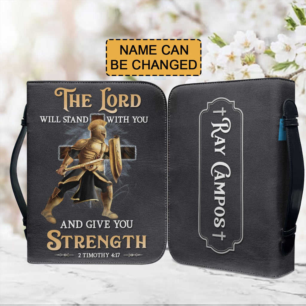 Personalized Warrior Lion Cross Bible Cover