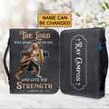 Personalized Warrior Lion Cross Bible Cover