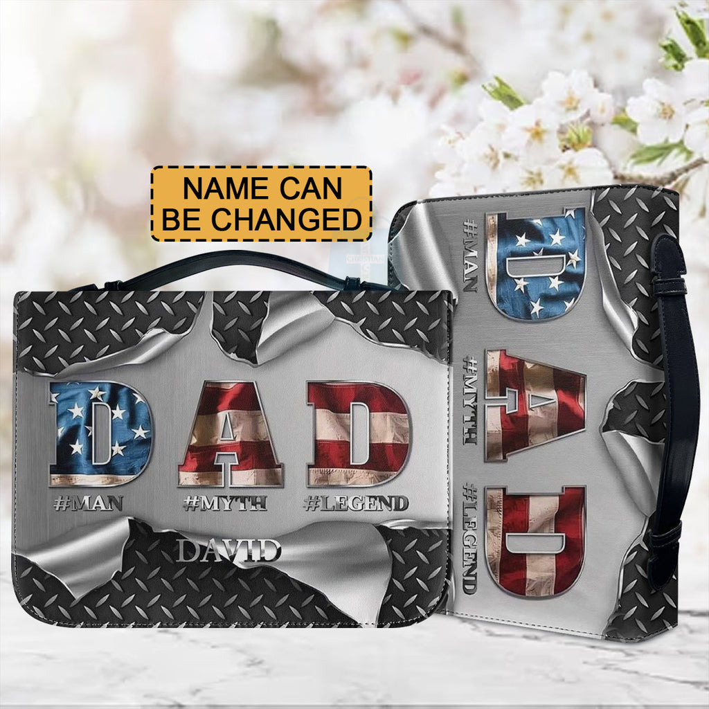 Personalized Bible Cover for Dad - Man Myth Legend
