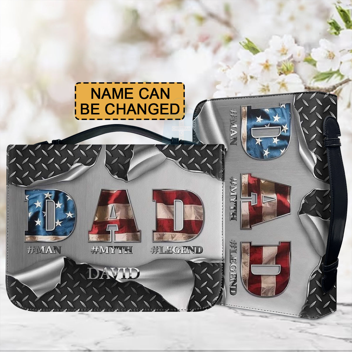 Personalized Bible Cover for Dad - Man Myth Legend