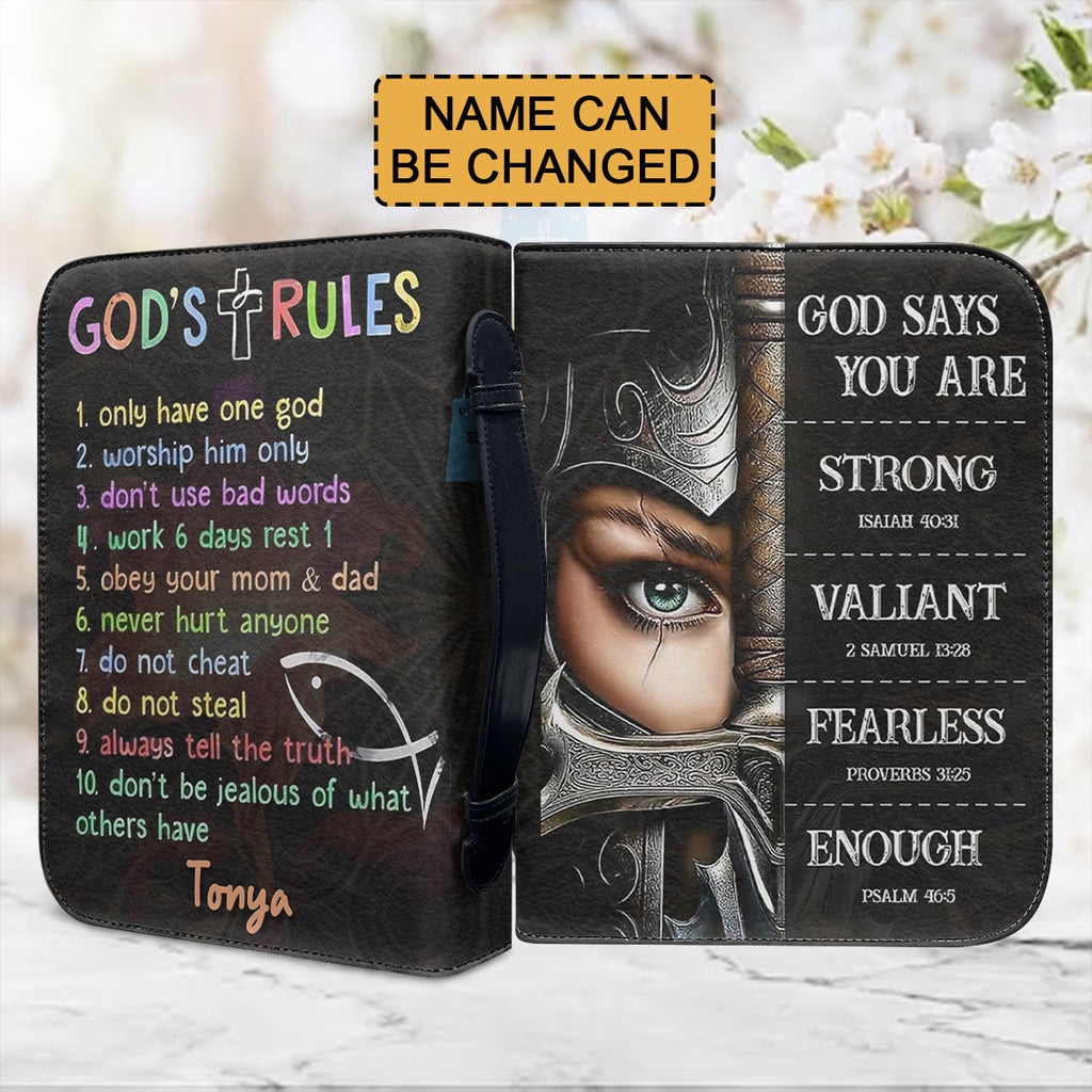 Personalized God Says You Are Bible Cover