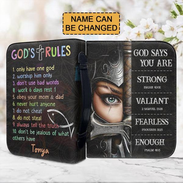 Personalized God Says You Are Bible Cover
