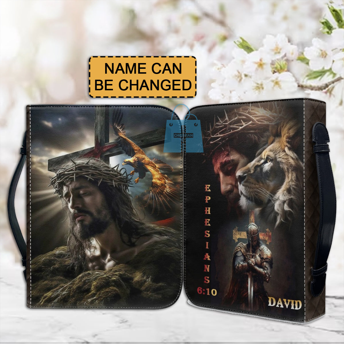 Personalized Warrior of God Lion Bible Cover