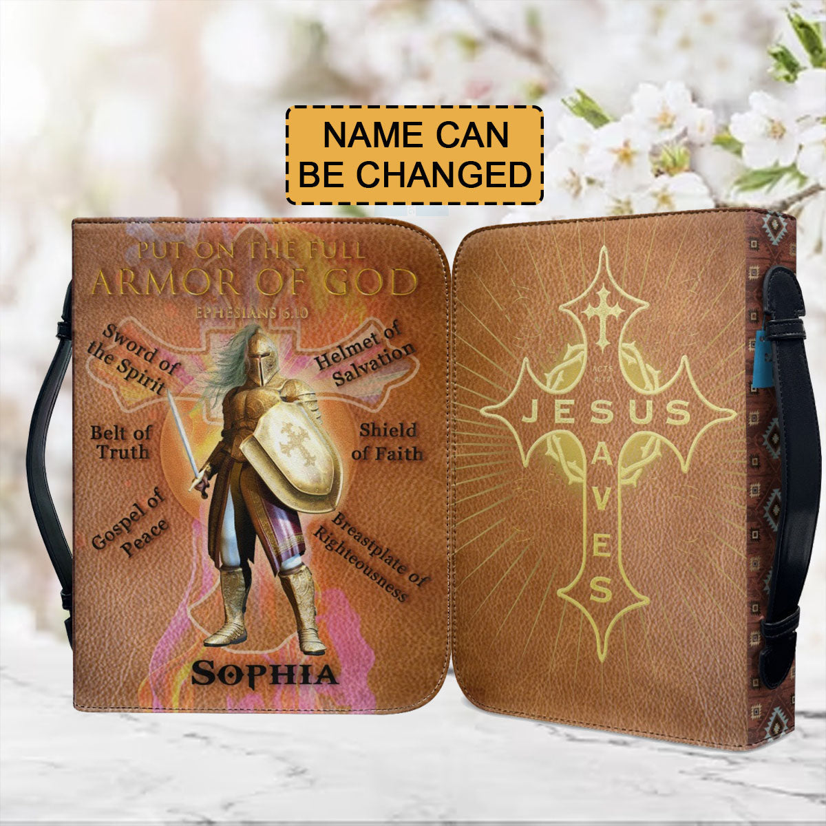 Personalized Full Armor of God Bible Cover