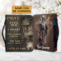 Personalized Lion & Cross Warrior Bible Cover
