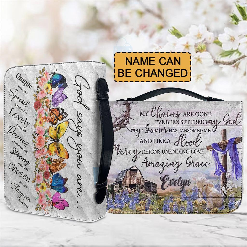 God Says You Are Personalized Bible Cover