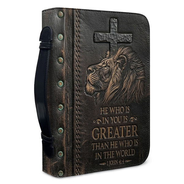 Personalized Vintage Lion Bible Cover