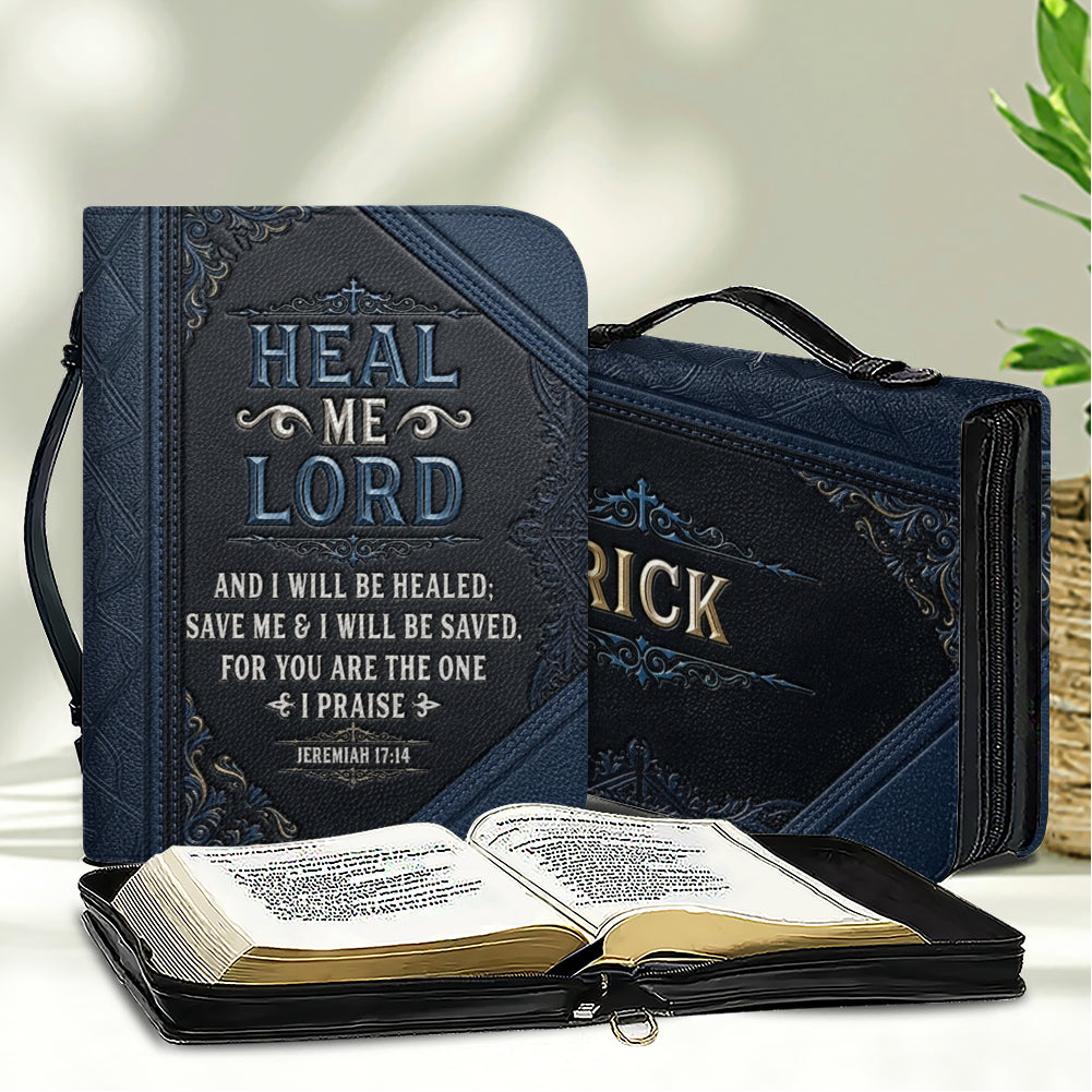 Custom Name Jeremiah 17:14 Bible Cover