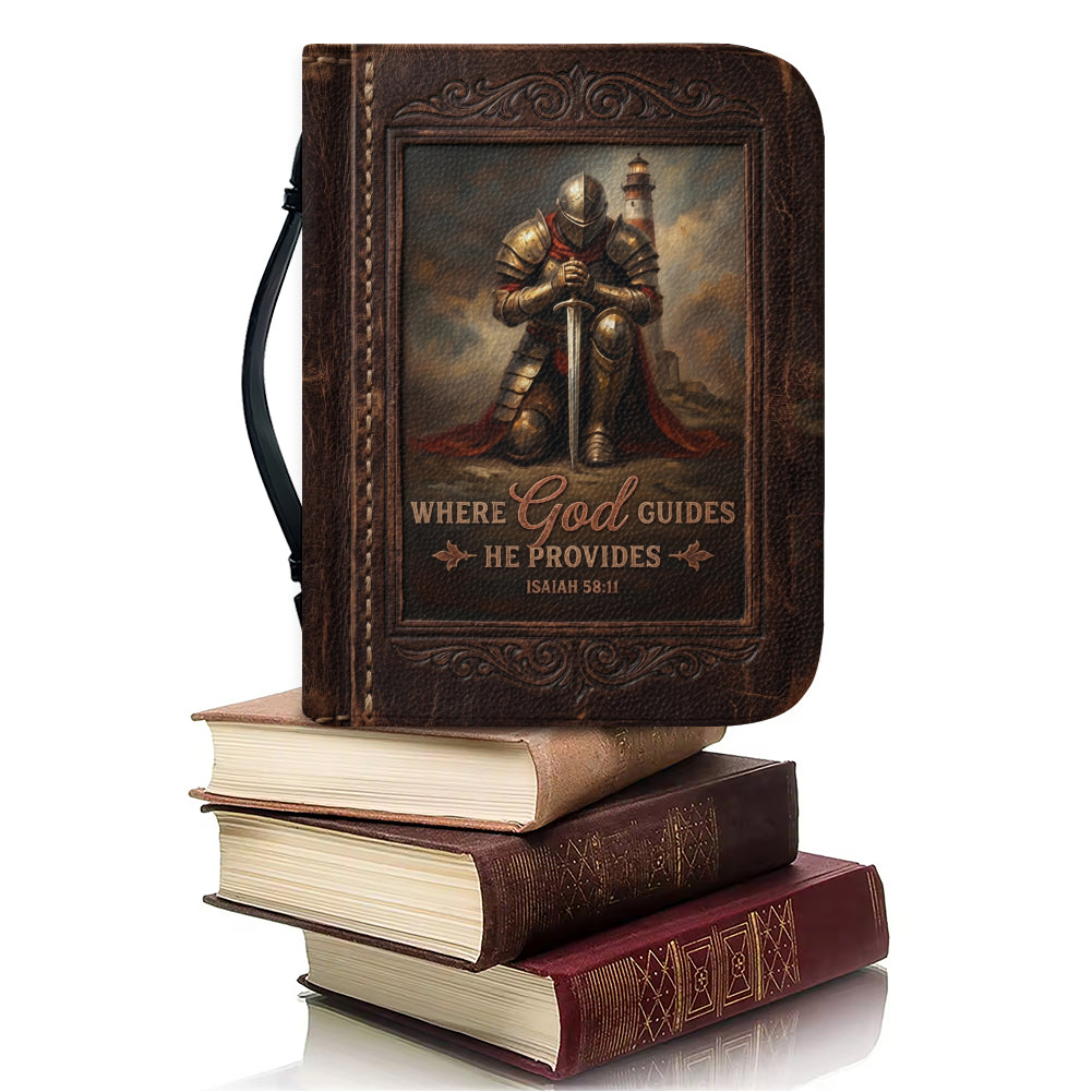 Personalized Leather Bible Cover - Isaiah 58:11