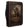 Personalized Leather Bible Cover - Isaiah 58:11
