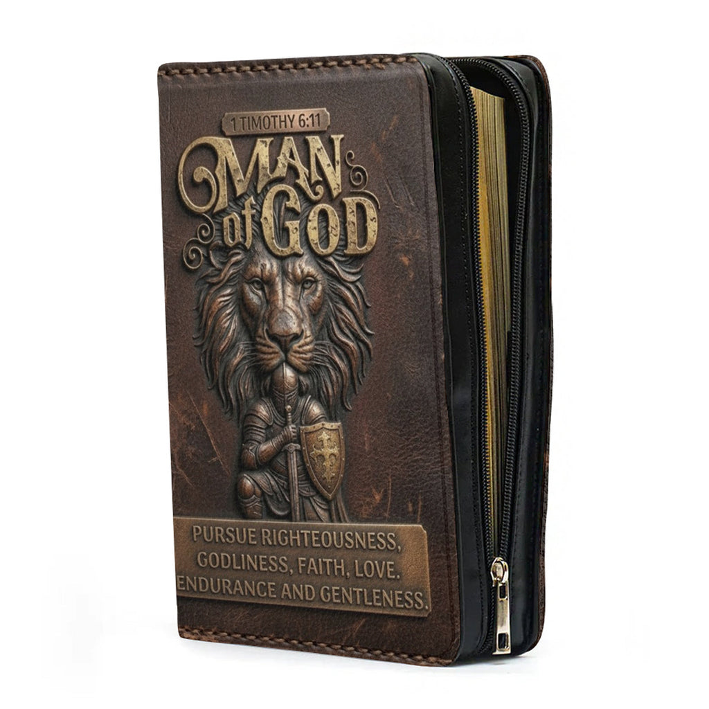 Personalized Man of God Lion Bible Cover