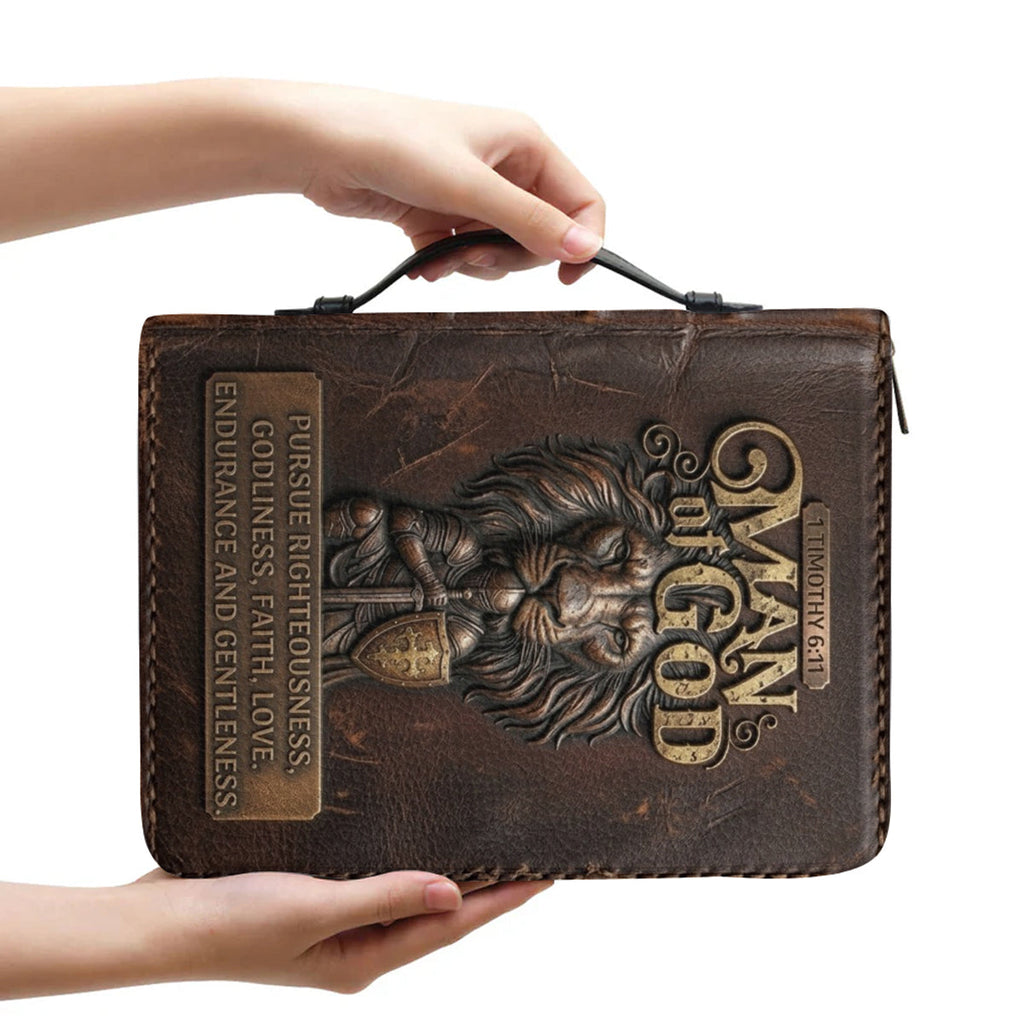 Personalized Man of God Lion Bible Cover