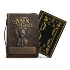 Personalized Man of God Lion Bible Cover