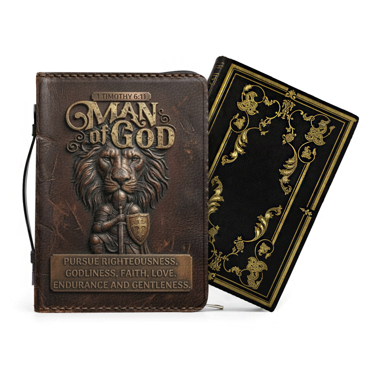 Personalized Man of God Lion Bible Cover