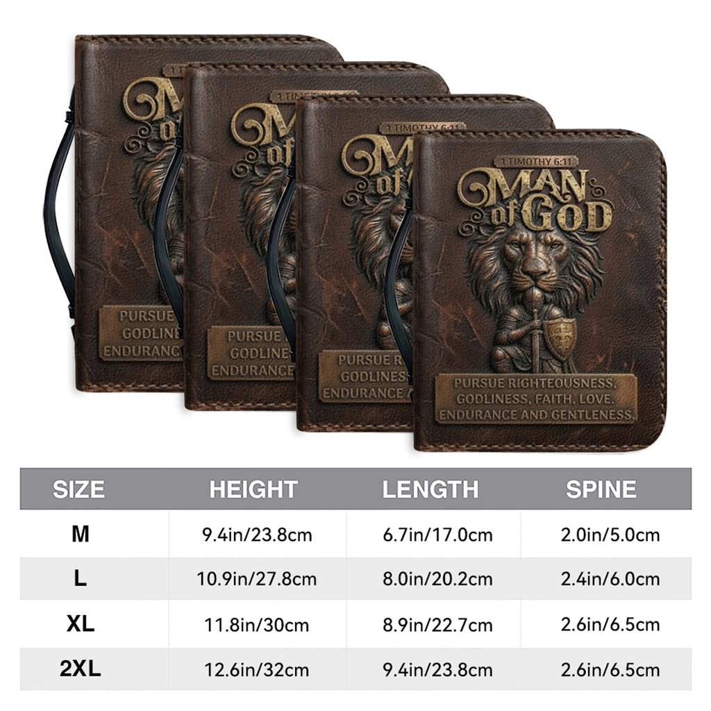 Personalized Man of God Lion Bible Cover