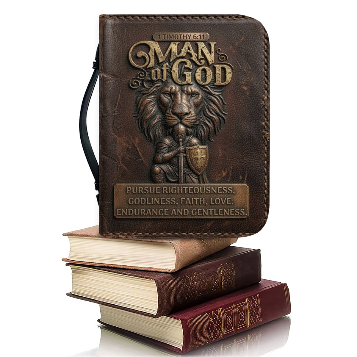 Personalized Man of God Lion Bible Cover